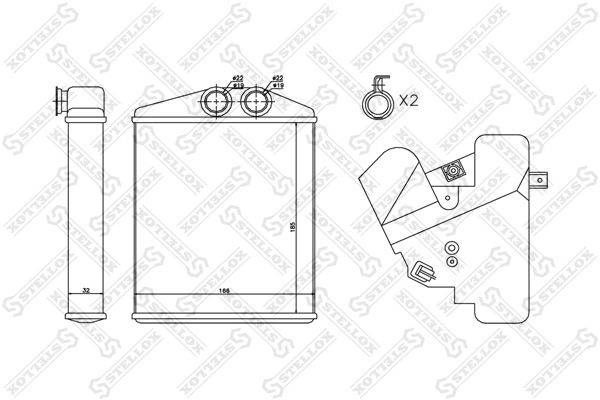 STELLOX Siltummainis, Salona apsilde 10-35122-SX