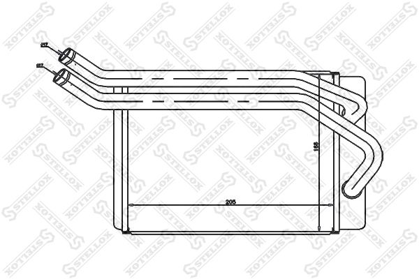 STELLOX Теплообменник, отопление салона 10-35131-SX