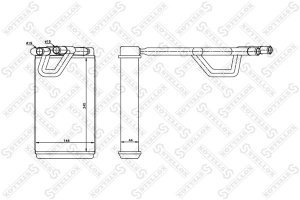 STELLOX Siltummainis, Salona apsilde 10-35214-SX