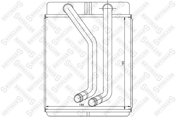 STELLOX Теплообменник, отопление салона 10-35224-SX