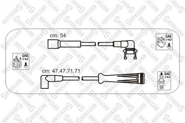 STELLOX Комплект проводов зажигания 10-38016-SX