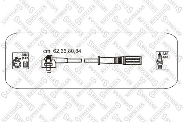 STELLOX Комплект проводов зажигания 10-38115-SX