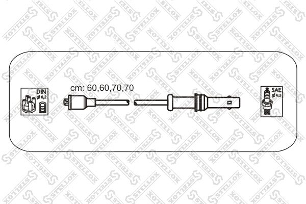 STELLOX Комплект проводов зажигания 10-38447-SX