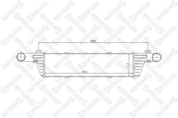 STELLOX Интеркулер 10-40045-SX