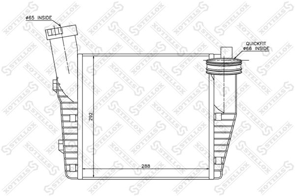 STELLOX Интеркулер 10-40083-SX