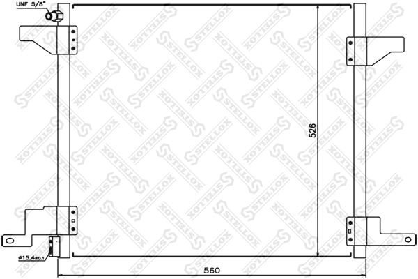 STELLOX Конденсатор, кондиционер 10-45129-SX