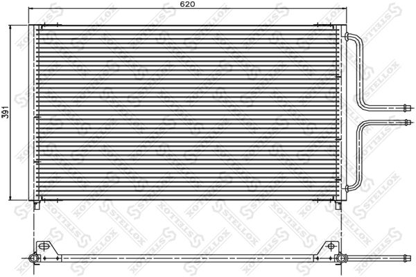 STELLOX Конденсатор, кондиционер 10-45200-SX