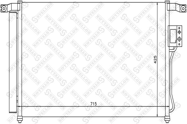 STELLOX Конденсатор, кондиционер 10-45203-SX