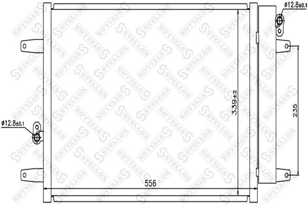 STELLOX Конденсатор, кондиционер 10-45217-SX