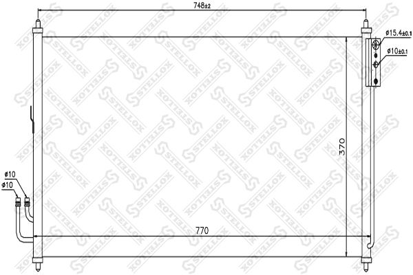 STELLOX Конденсатор, кондиционер 10-45476-SX