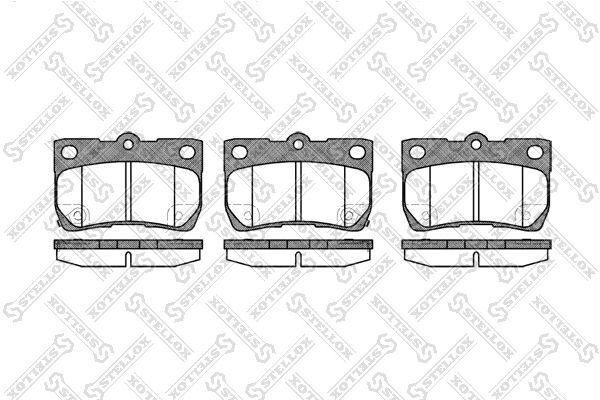 STELLOX Комплект тормозных колодок, дисковый тормоз 1192 002-SX