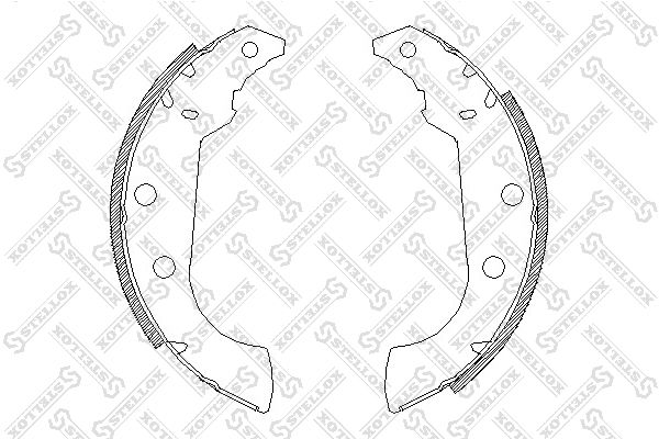STELLOX Bremžu loku komplekts 146 101-SX