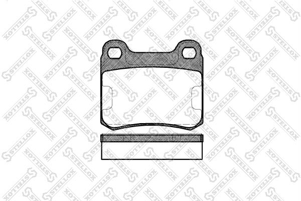 STELLOX Комплект тормозных колодок, дисковый тормоз 168 010-SX