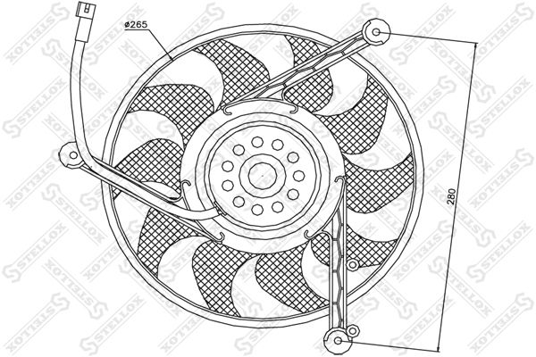 STELLOX Ventilators, Motora dzesēšanas sistēma 29-99008-SX