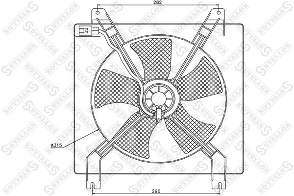 STELLOX Ventilators, Motora dzesēšanas sistēma 29-99255-SX