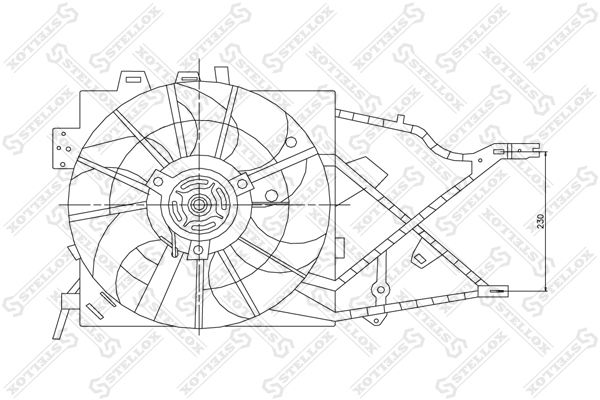 STELLOX Ventilators, Motora dzesēšanas sistēma 29-99304-SX