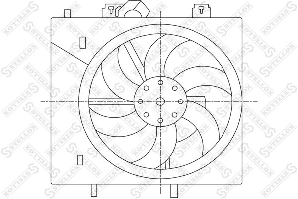 STELLOX Ventilators, Motora dzesēšanas sistēma 29-99444-SX