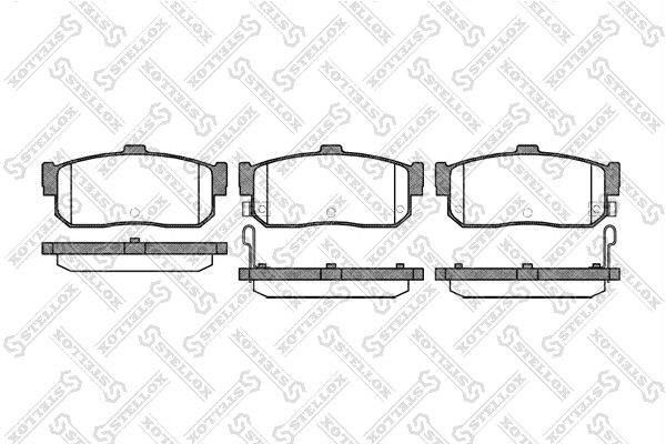 STELLOX Комплект тормозных колодок, дисковый тормоз 377 012-SX