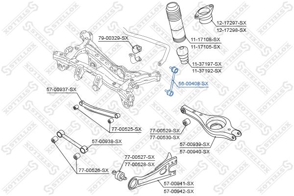 STELLOX Stiepnis/Atsaite, Stabilizators 56-00408-SX