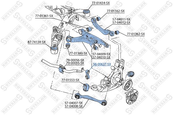 STELLOX Stiepnis/Atsaite, Stabilizators 56-00637-SX