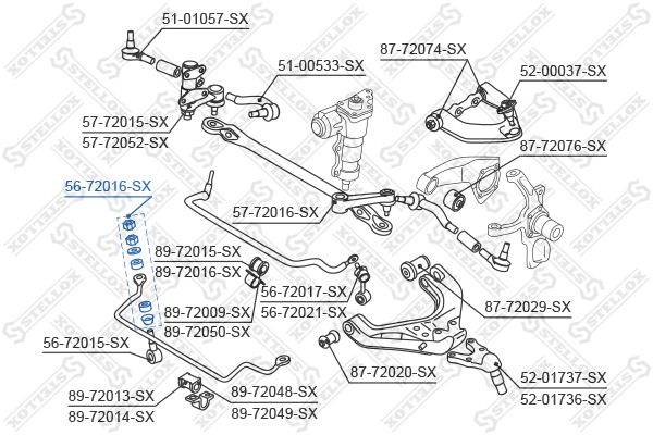 STELLOX Piekare, Stabilizators 56-72016-SX