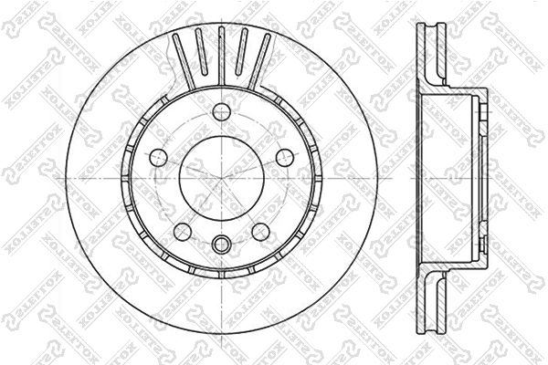 STELLOX Тормозной диск 6020-3611V-SX