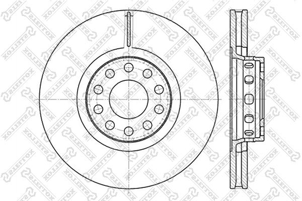 STELLOX Тормозной диск 6020-4780V-SX