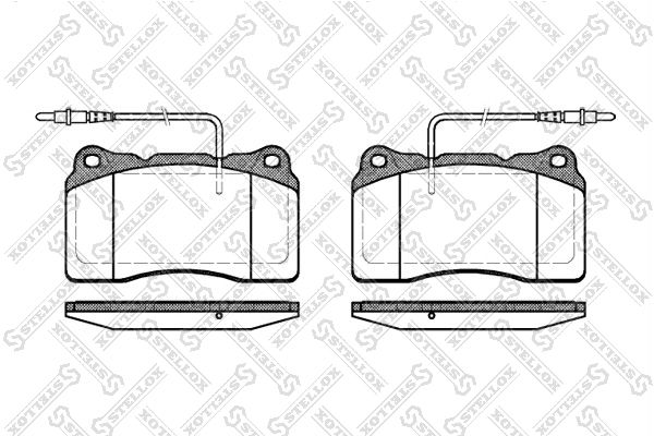 STELLOX Bremžu uzliku kompl., Disku bremzes 677 014B-SX