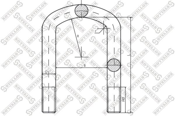 STELLOX Стремянка рессоры 84-64220-SX