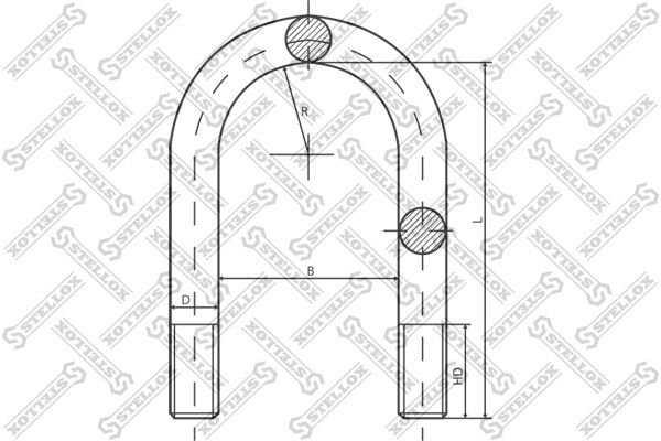 STELLOX Стремянка рессоры 84-64228-SX