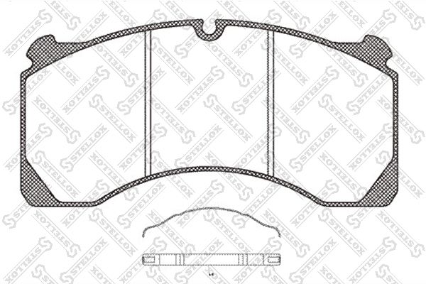 STELLOX Комплект тормозных колодок, дисковый тормоз 85-11422-SX