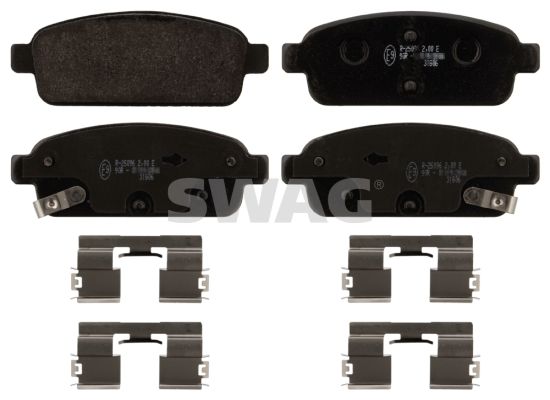 SWAG Комплект тормозных колодок, дисковый тормоз 40 91 6894