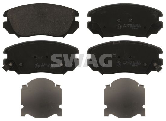 SWAG Комплект тормозных колодок, дисковый тормоз 40 91 6895