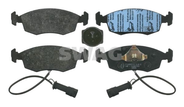 SWAG Комплект тормозных колодок, дисковый тормоз 50 91 6022