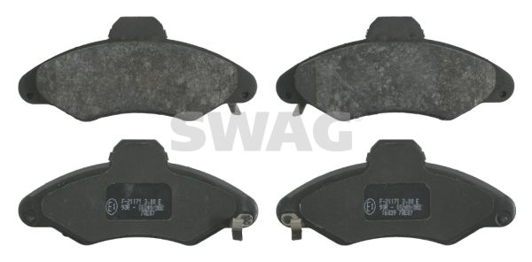 SWAG Комплект тормозных колодок, дисковый тормоз 50 91 6039