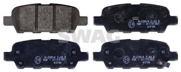 SWAG Комплект тормозных колодок, дисковый тормоз 60 11 6198