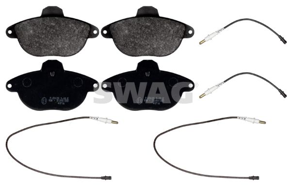 SWAG Комплект тормозных колодок, дисковый тормоз 64 11 6037