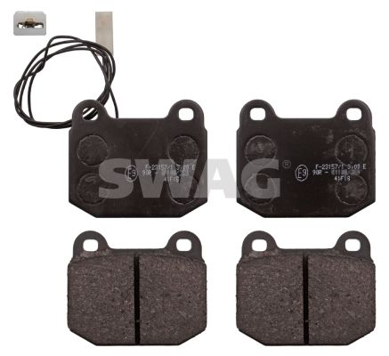 SWAG Комплект тормозных колодок, дисковый тормоз 74 11 6007