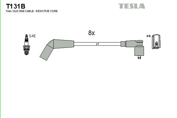 TESLA Augstsprieguma vadu komplekts T131B