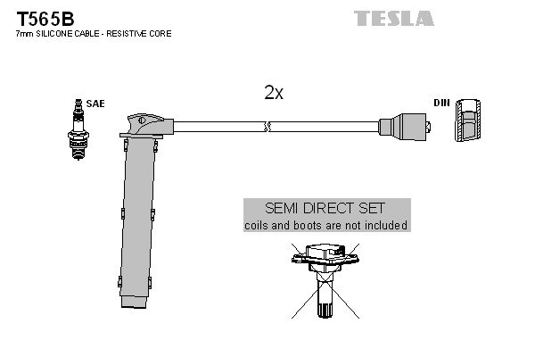 TESLA Augstsprieguma vadu komplekts T565B