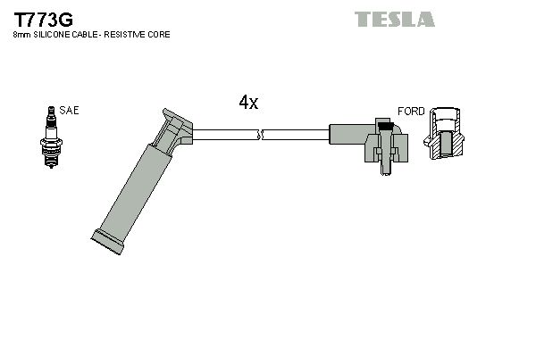 TESLA Augstsprieguma vadu komplekts T773G