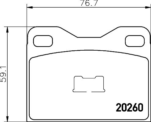 TEXTAR Комплект тормозных колодок, дисковый тормоз 2026002