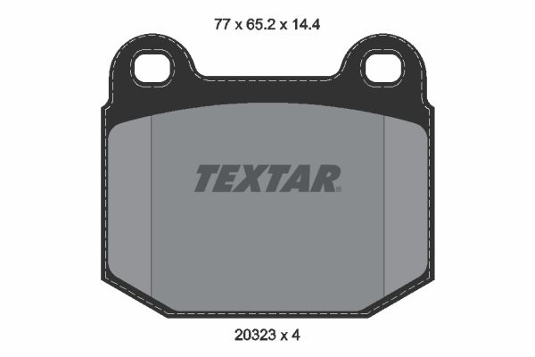TEXTAR Комплект тормозных колодок, дисковый тормоз 2032306