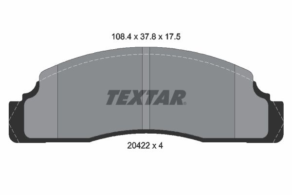 TEXTAR Комплект тормозных колодок, дисковый тормоз 2042202