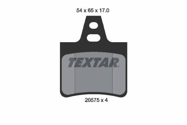 TEXTAR Комплект тормозных колодок, дисковый тормоз 2057511