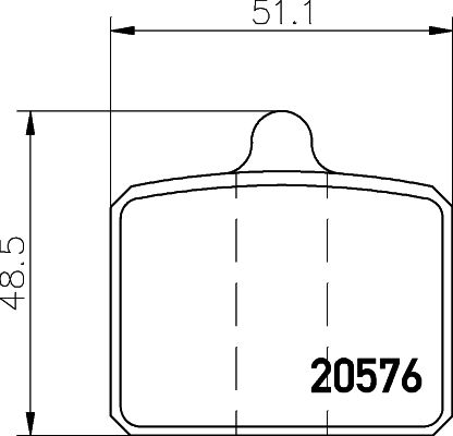 TEXTAR Комплект тормозных колодок, дисковый тормоз 2057601