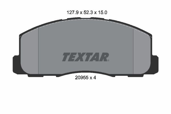 TEXTAR Комплект тормозных колодок, дисковый тормоз 2095501