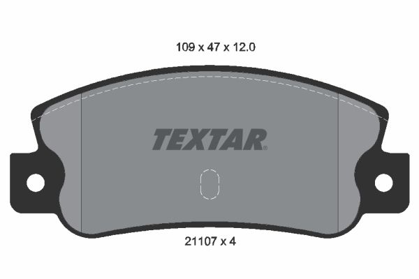 TEXTAR Комплект тормозных колодок, дисковый тормоз 2110701