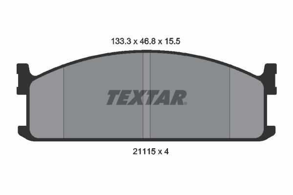 TEXTAR Bremžu uzliku kompl., Disku bremzes 2111501