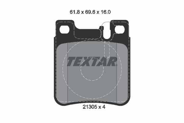 TEXTAR Комплект тормозных колодок, дисковый тормоз 2130503